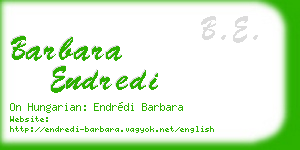 barbara endredi business card