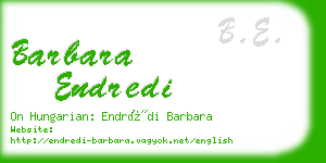 barbara endredi business card